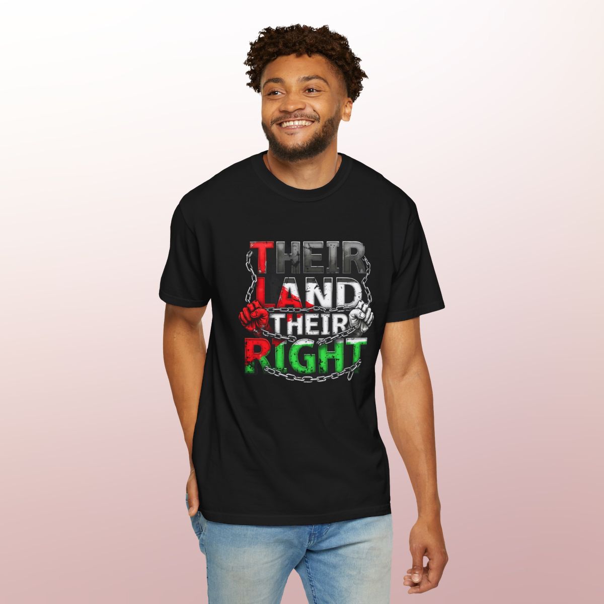 Their Land, Their Right – Palestine Solidarity T-Shirt | Free Palestine Apparel
