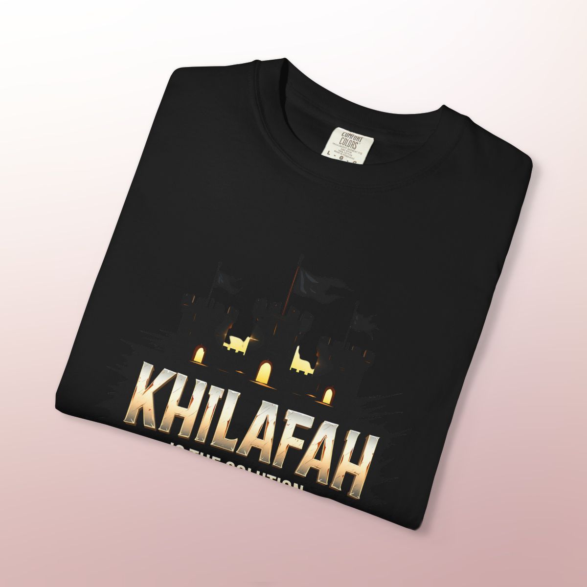 Khilafah is the Solution T-Shirt | Islamic Leadership & Faithwear