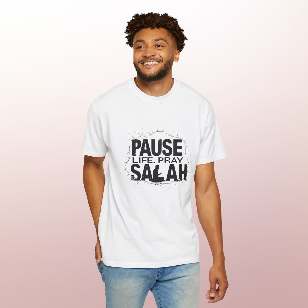 Pause Life, Pray Salah T-Shirt | Islamic Reminder & Faithwear