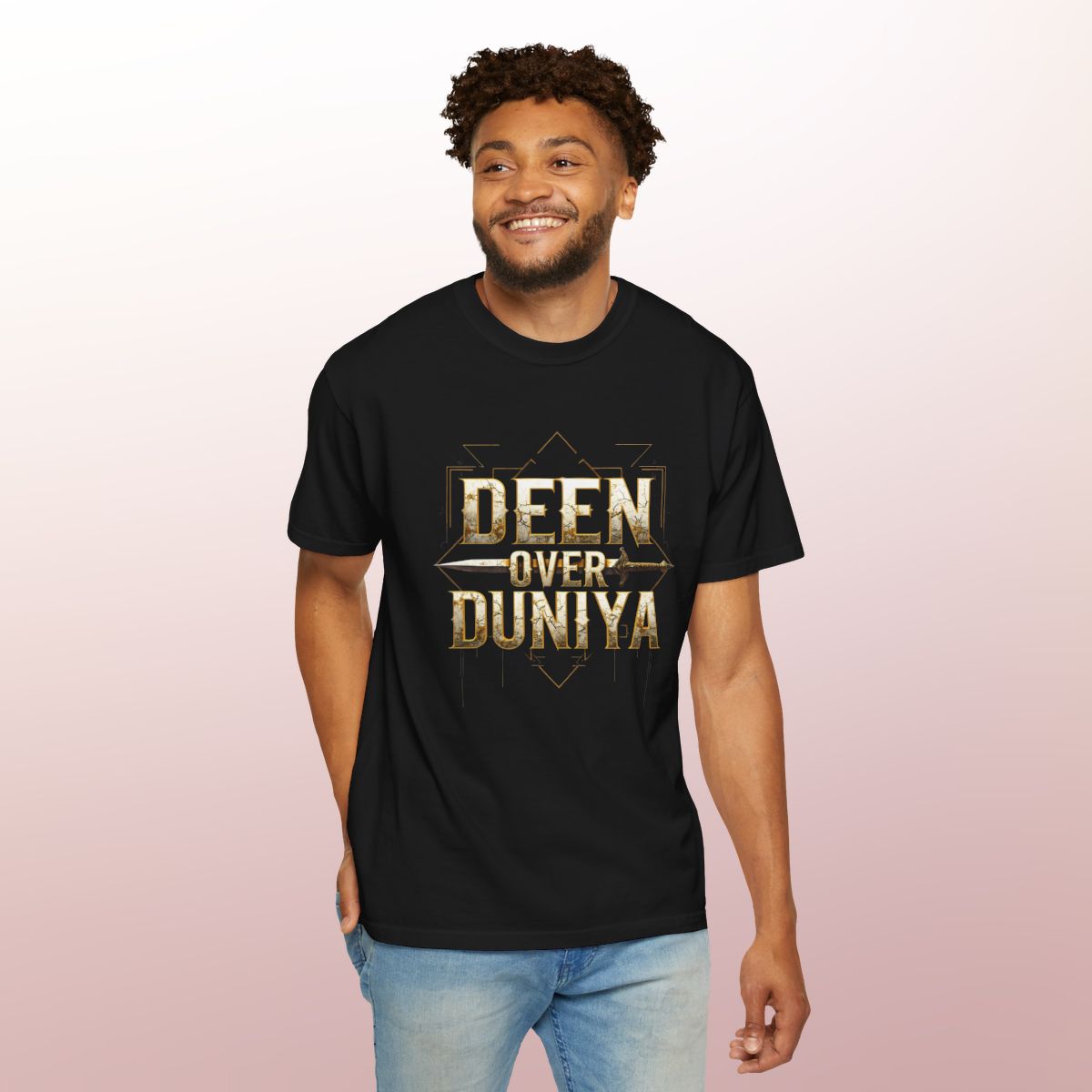 Deen Over Duniya T-Shirt | Islamic Reminder & Modest Streetwear