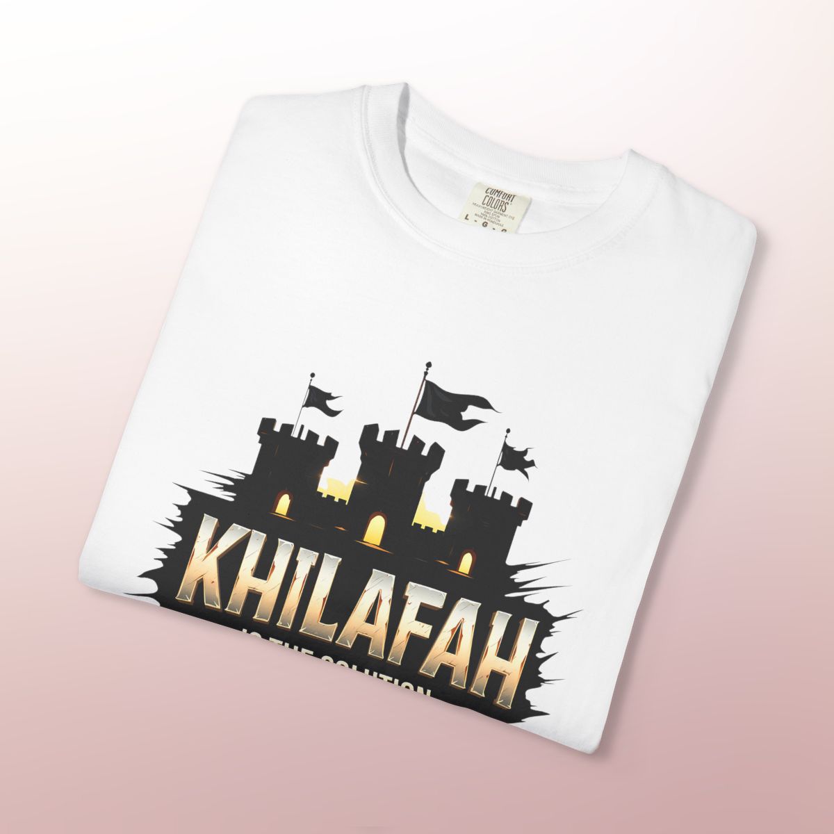 Khilafah is the Solution T-Shirt | Islamic Leadership & Faithwear
